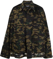 Balenciaga SS22 Green Camouflage Print Pocket Relaxed Jacket Fashion 681441TKL142840 Balenciaga SS22 Green Camouflage Print Pocket Relaxed Jacket Fashion 681441TKL142840