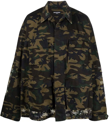 Chaqueta Relajada de Camuflaje Verde Balenciaga SS22 con Bolsillos Moda 681441TKL142840 Buy Chaqueta Relajada de Camuflaje Verde Balenciaga SS22 con Bolsillos Moda 681441TKL142840