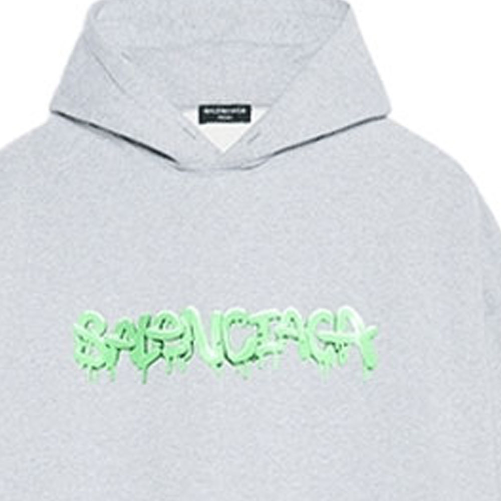 Balenciaga SS22 Grey Slime Fleece Pullover Sweatshirt Men 674986TLVF21203 圖 7