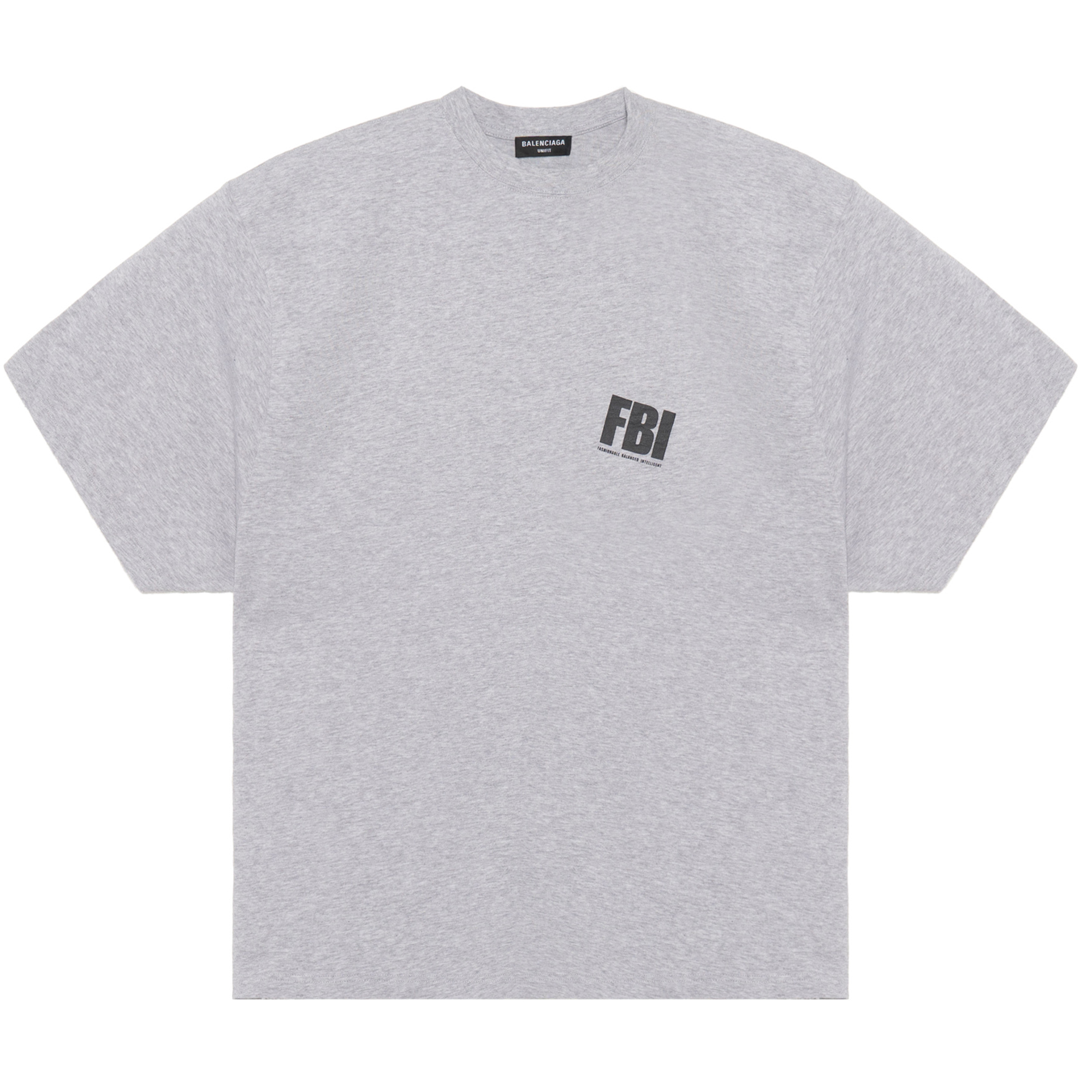 Balenciaga SS22 Letter Print Grey Crewneck Casual T-Shirt Men 681314TLVG91380