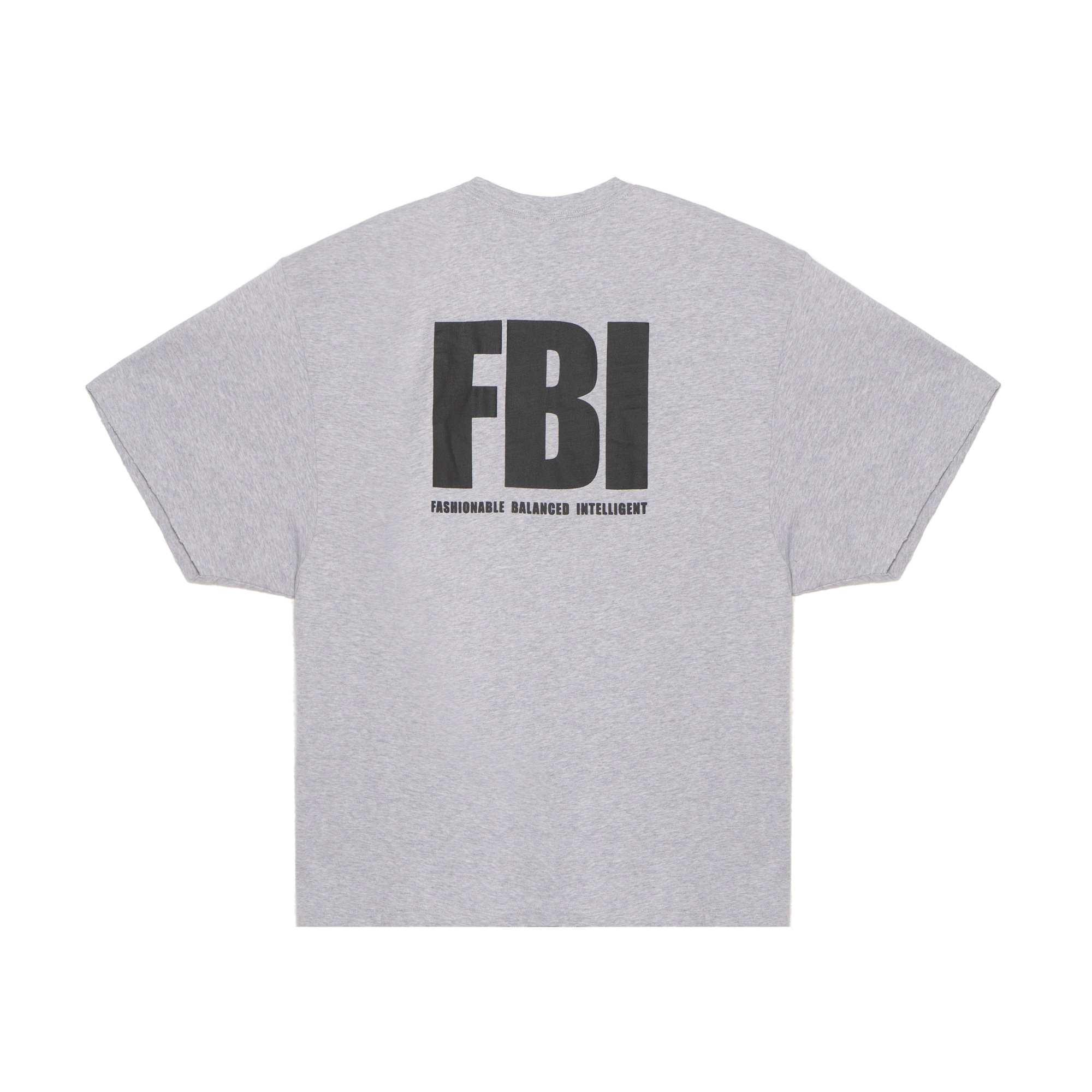 Lookbook Balenciaga SS22 字母印花灰色圓領休閒短袖T恤 男款 681314TLVG91380