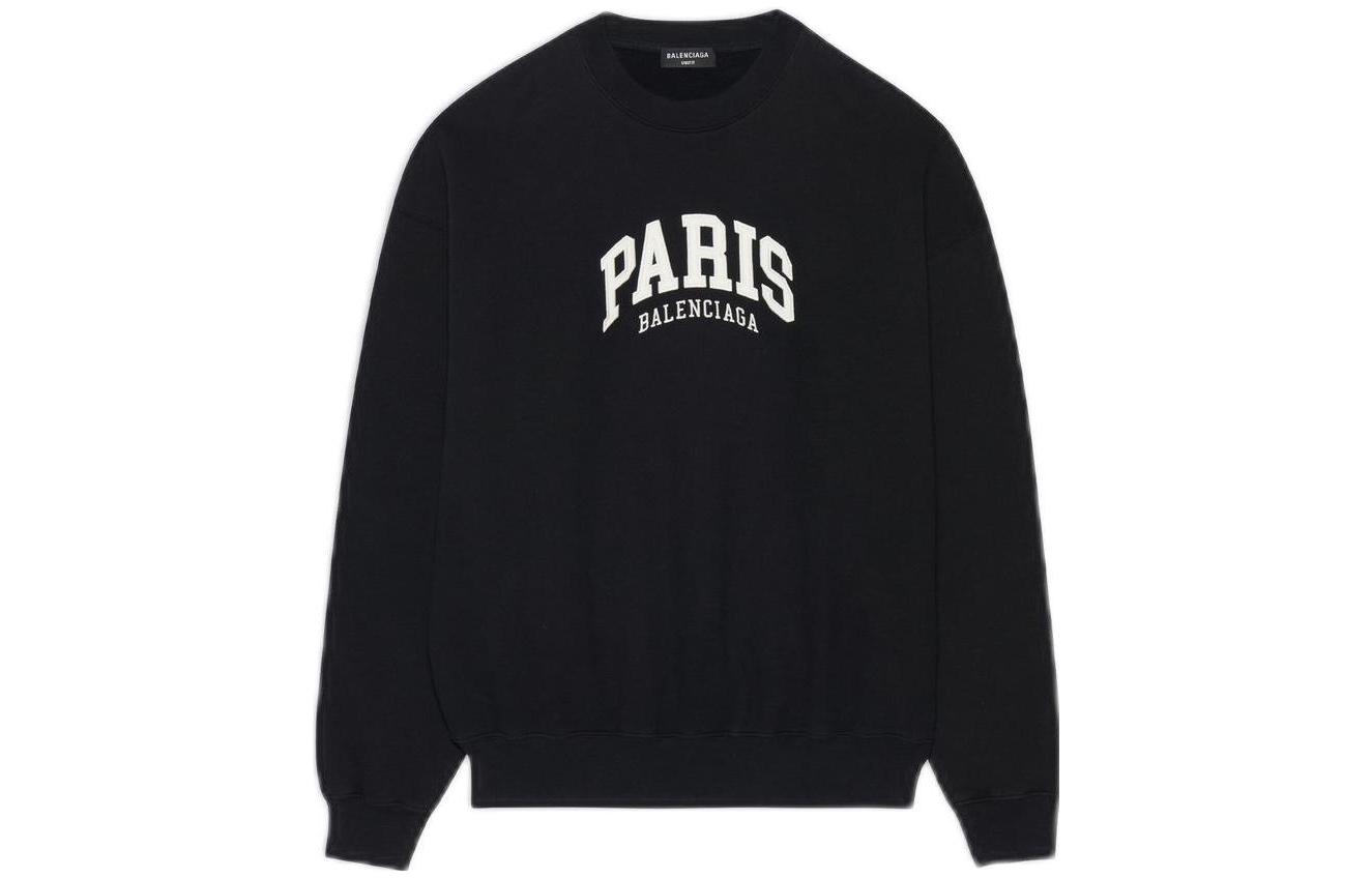 Balenciaga SS22 Letter Print Pullover Hoodie Unisex Black. 676629TLVL81070 圖 2