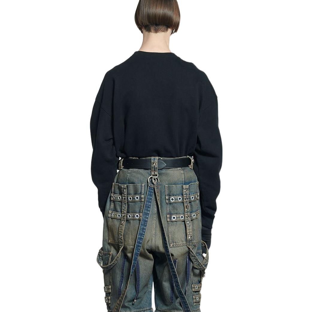 Balenciaga SS22 Letter Print Pullover Hoodie Unisex Black. 676629TLVL81070 圖 5