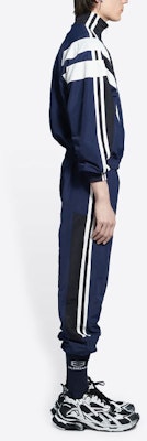 Balenciaga SS22 標誌拼色直筒運動長褲 男款 海軍藍 681254TKO484063 Details for Balenciaga SS22 標誌拼色直筒運動長褲 男款 海軍藍 681254TKO484063