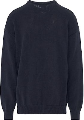 Balenciaga SS22 Logo Crewneck Pullover Sweater Blue 696226T32394640 Lookbook Balenciaga SS22 Logo Crewneck Pullover Sweater Blue 696226T32394640