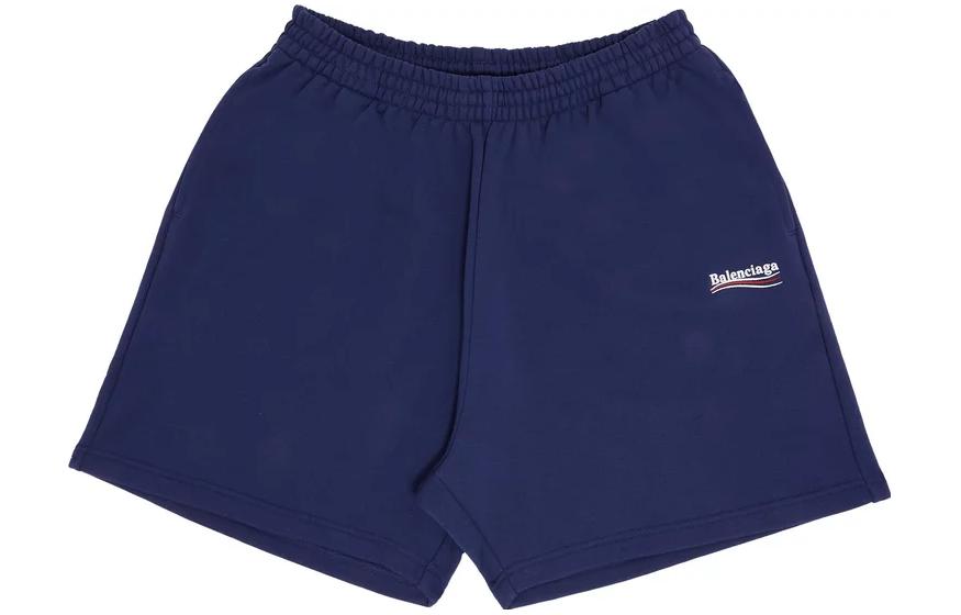 Balenciaga SS22 Logo Embroidered Casual Shorts Regular Fit Men. 676137TKVI91195