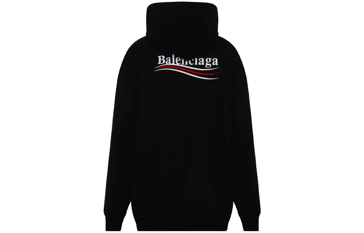 Balenciaga SS22 Logo Hoodie Pullover Mens Black Long Sleeve. 578135TKVI91070 圖 3