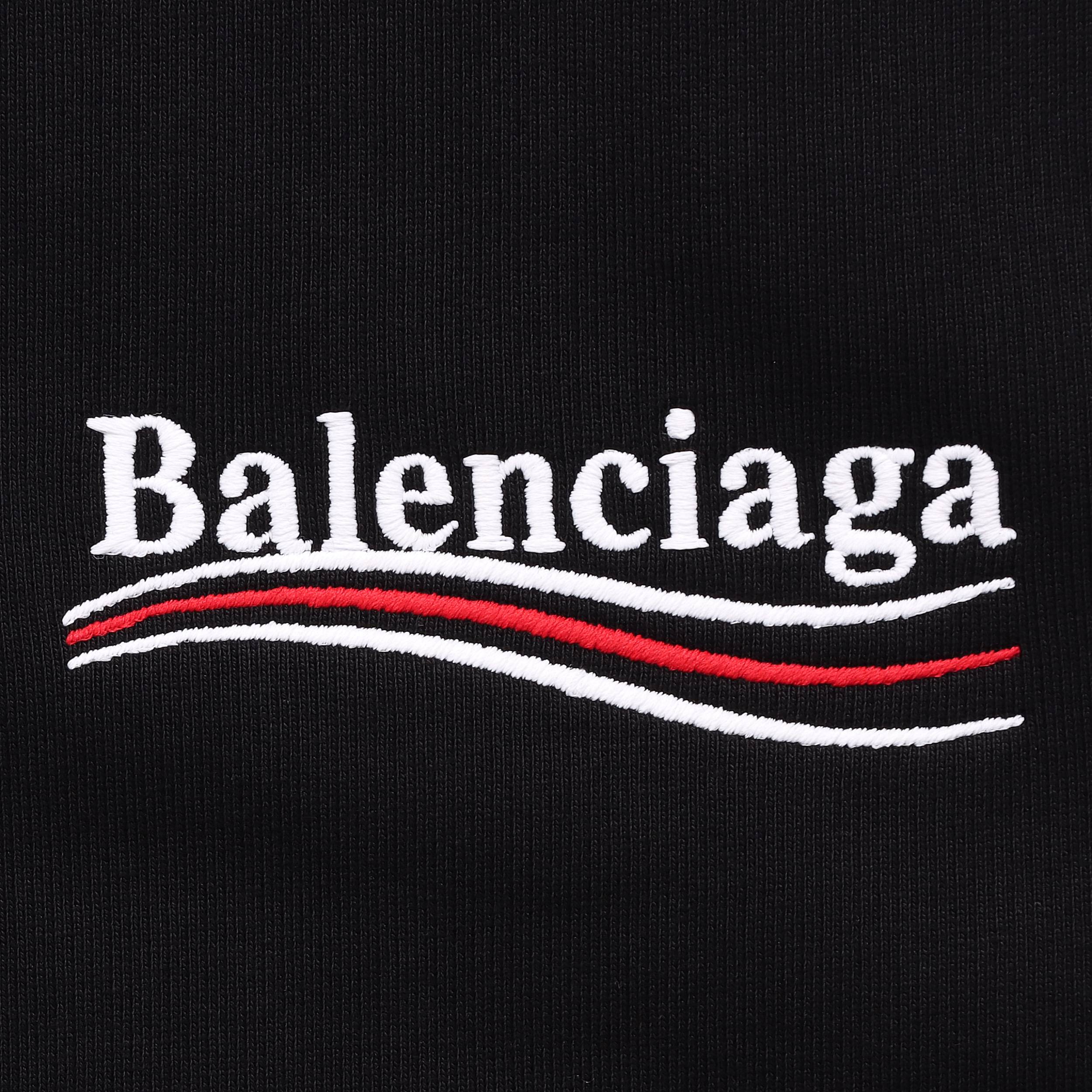 Balenciaga SS22 Logo Hoodie Pullover Mens Black Long Sleeve. 578135TKVI91070 圖 5