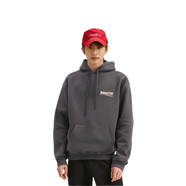 Balenciaga SS22 Logo Hoodie Pullover Mens Black Long Sleeve. 578135TKVI91070 圖 7