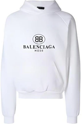 Balenciaga SS22 白色標誌連帽衫 常規版型套頭運動衫 508118TYK849000 Buy Balenciaga SS22 白色標誌連帽衫 常規版型套頭運動衫 508118TYK849000
