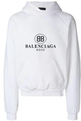 Balenciaga SS22 白色標誌連帽衫 常規版型套頭運動衫 508118TYK849000 Order Balenciaga SS22 白色標誌連帽衫 常規版型套頭運動衫 508118TYK849000