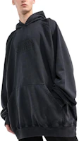 Purchase 巴黎世家 SS22 男士黑色大Logo印花寬鬆版型衛衣 697879TMVK18190