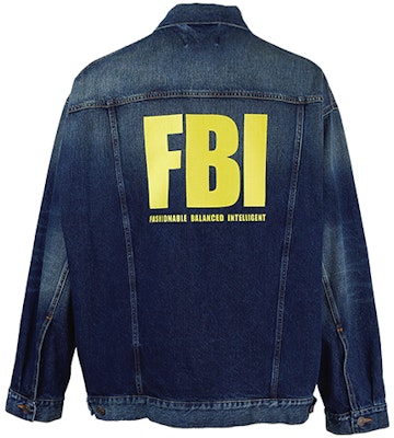 Balenciaga SS22 Jaket Denim Logo Cetak Biru Pakaian Fesyen. 681690TJW754021 Lookbook Balenciaga SS22 Jaket Denim Logo Cetak Biru Pakaian Fesyen. 681690TJW754021