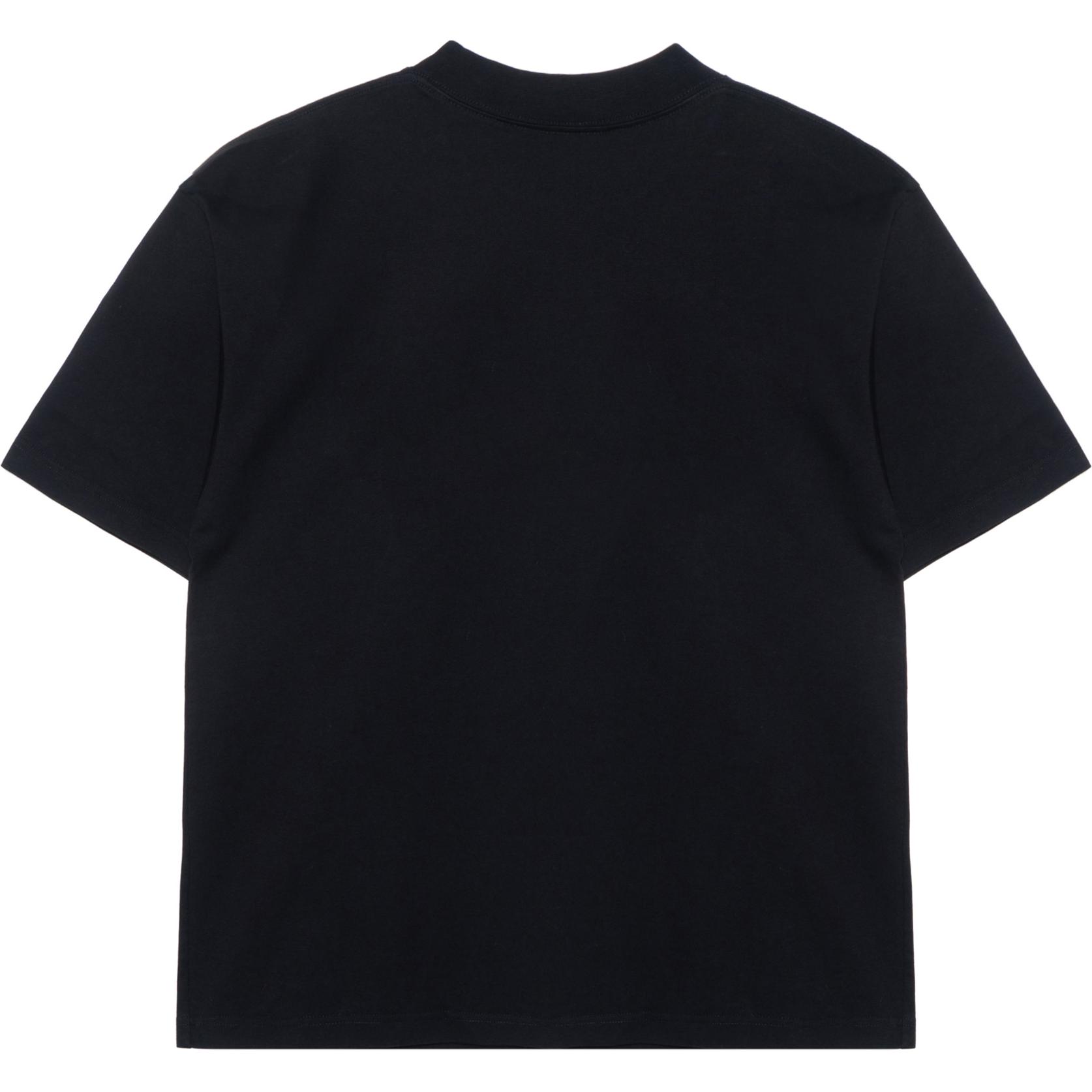 Lookbook Balenciaga SS22 Baju T-shirt Hitam Unisex Cetak Logo Oversized. 612966TNVR21070