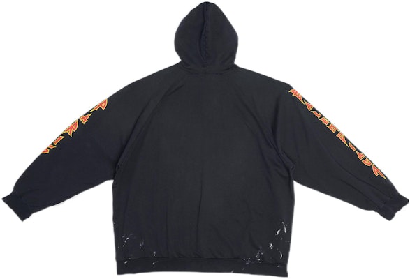 Balenciaga SS22 Logo Print Pullover Long Sleeve Oversized Black Sweatshirt 697879TMV891055 Lookbook Balenciaga SS22 Logo Print Pullover Long Sleeve Oversized Black Sweatshirt 697879TMV891055