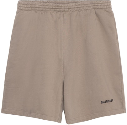 발렌시아가 SS22 로고 프린트 릴렉스 핏 엘라스틱 허리 반바지 다크 그레이. 674591TMVF57761 Order 발렌시아가 SS22 로고 프린트 릴렉스 핏 엘라스틱 허리 반바지 다크 그레이. 674591TMVF57761