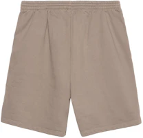 Lookbook Balenciaga SS22 Logo Print Relaxed Fit Elastic Waist Shorts Dark Grey . 674591TMVF57761