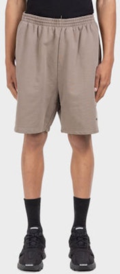 발렌시아가 SS22 로고 프린트 릴렉스 핏 엘라스틱 허리 반바지 다크 그레이. 674591TMVF57761 Shop 발렌시아가 SS22 로고 프린트 릴렉스 핏 엘라스틱 허리 반바지 다크 그레이. 674591TMVF57761