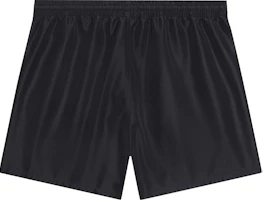 Lookbook Balenciaga SS22 Logo Print Straight-Cut Casual Shorts Black Regular Fit 6570334A8B61000