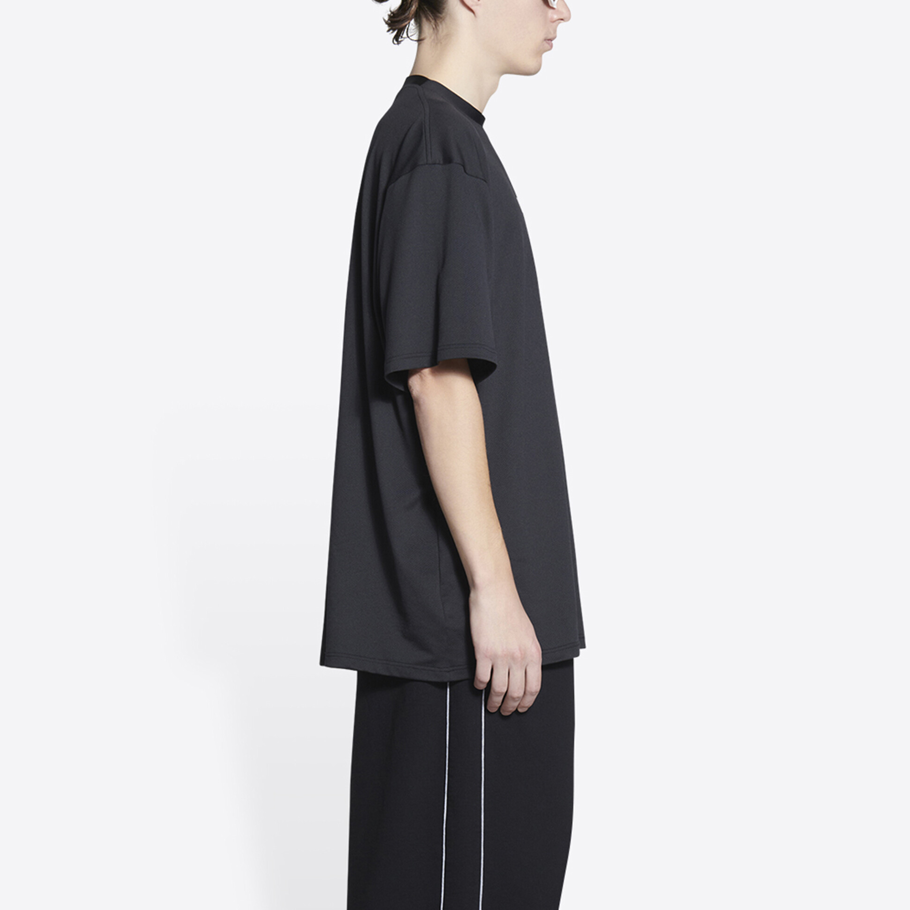 Sizing 巴黎世家 SS22 黑色logo印花圆领T恤. 6570274B8B51000