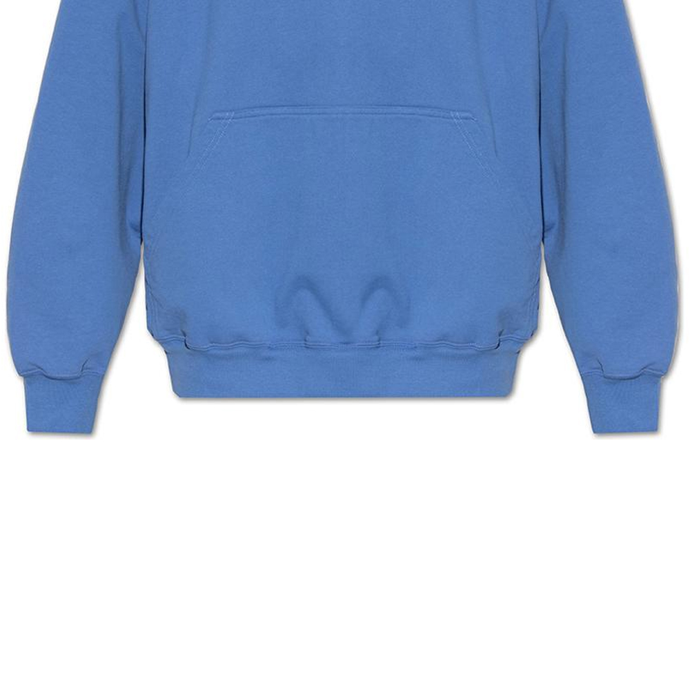 Balenciaga SS22 Logo Printed Blue Mid-Length Hoodie for Men 697879TMVK14758 圖 6