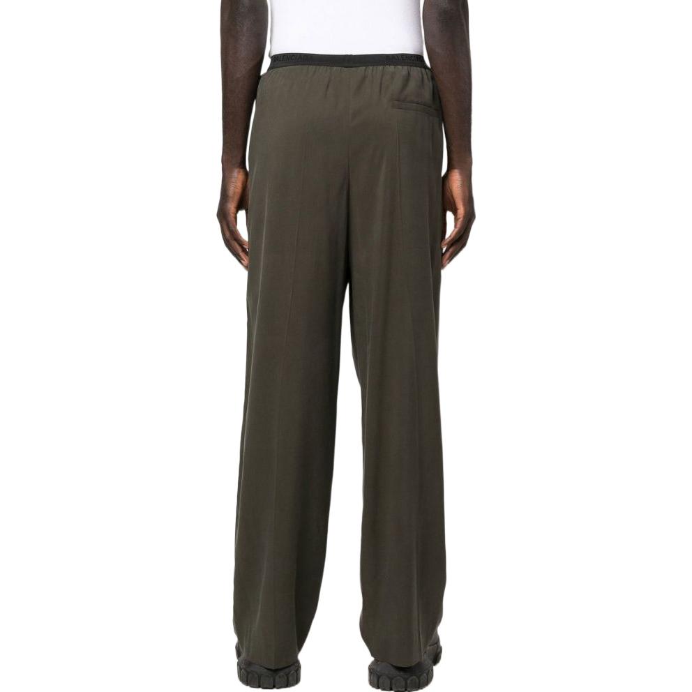 Purchase Balenciaga SS22 Logo 寬鬆休閒長褲 咖啡棕色 675490TMO152840