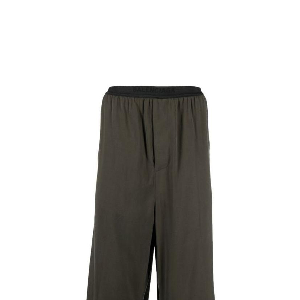 Details for Balenciaga SS22 Logo 寬鬆休閒長褲 咖啡棕色 675490TMO152840