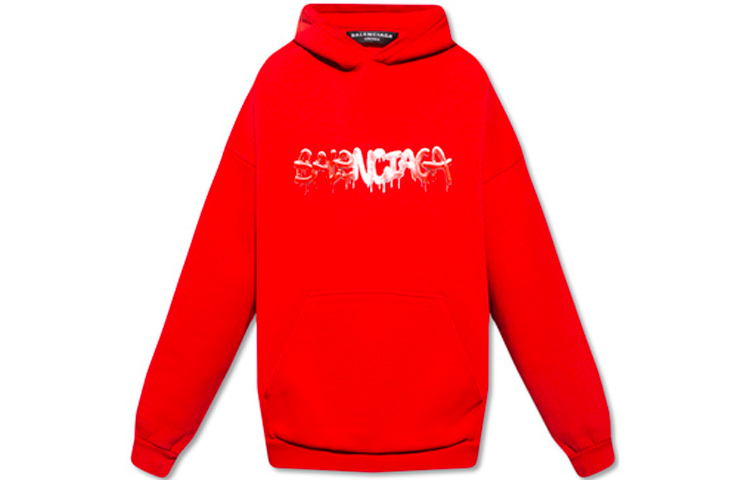 Order Balenciaga SS22 Loose Fit Red Hoodie for Men 674986TLVF26407