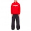 Lookbook Balenciaga SS22 Loose Fit Red Hoodie for Men 674986TLVF26407