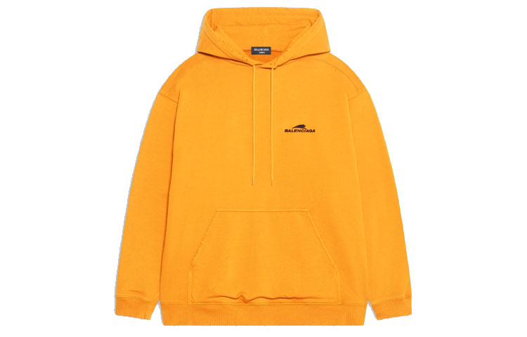 Balenciaga SS22 Lunar New Year Tiger Logo Hoodie Orange  Edition. 600583TLVI67702