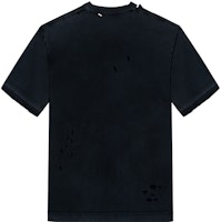 Balenciaga SS22 Maison BB Logo Tee Hitam Vintage Wash Oversized 612966TLVJ11074 Lookbook Balenciaga SS22 Maison BB Logo Tee Hitam Vintage Wash Oversized 612966TLVJ11074