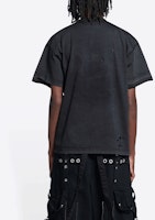 Balenciaga SS22 Maison BB Logo Tee Hitam Vintage Wash Oversized 612966TLVJ11074 Details for Balenciaga SS22 Maison BB Logo Tee Hitam Vintage Wash Oversized 612966TLVJ11074