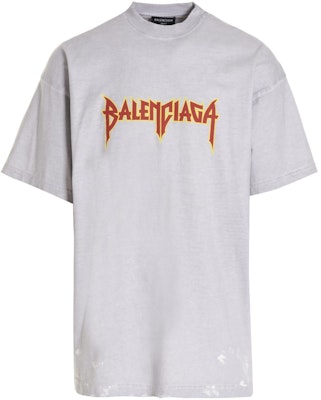 Balenciaga SS22 Metallica Band Lightning Print Crewneck T-Shirt Grey . 694576TMV880901 Buy Balenciaga SS22 Metallica Band Lightning Print Crewneck T-Shirt Grey . 694576TMV880901