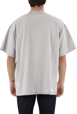 Balenciaga SS22 Metallica Band Lightning Print Crewneck T-Shirt Grey . 694576TMV880901 Cheap Balenciaga SS22 Metallica Band Lightning Print Crewneck T-Shirt Grey . 694576TMV880901