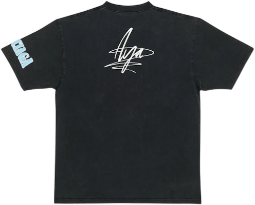 巴黎世家SS22音乐Aya Nakamura印花黑色宽松版男士T恤 641655TMV861055 Lookbook 巴黎世家SS22音乐Aya Nakamura印花黑色宽松版男士T恤 641655TMV861055