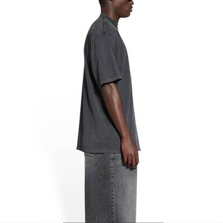 Balenciaga SS22 Oversized Logo Crewneck T-Shirt  Black. 641675TMVH81055 圖 5