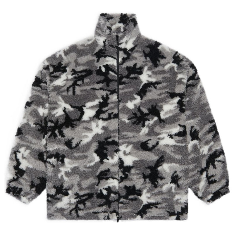 Balenciaga SS22 Pattern Print Zip-Up Jacket Multicolor 681818TLQ121240