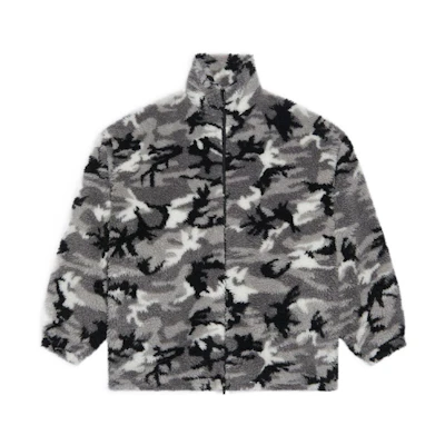 Balenciaga SS22 Pattern Print Zip-Up Jacket Multicolor 681818TLQ121240