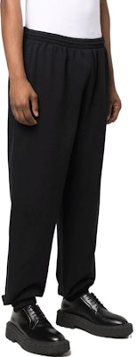 Balenciaga SS22 Slogan Print Cotton Jogger Sweatpants Unisex Black. 675244TLVL81070 Details for Balenciaga SS22 Slogan Print Cotton Jogger Sweatpants Unisex Black. 675244TLVL81070