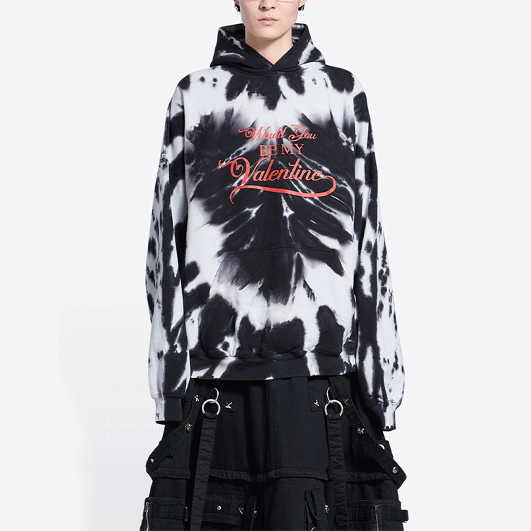Balenciaga SS22 Tie-Dye Oversized Hoodie Unisex Black. 675003TLVI81089 圖 4