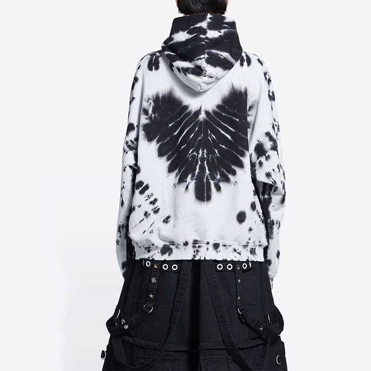 Balenciaga SS22 Tie-Dye Oversized Hoodie Unisex Black. 675003TLVI81089 圖 5