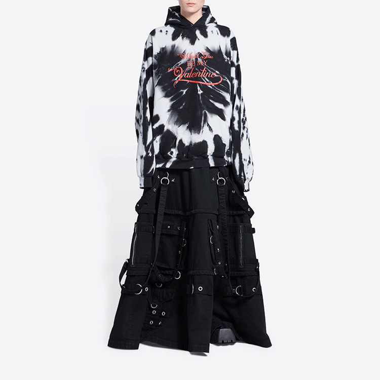 Balenciaga SS22 Tie-Dye Oversized Hoodie Unisex Black. 675003TLVI81089 圖 7