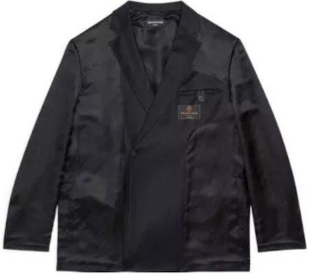 Balenciaga SS22 Blazer Jaket Hitam Uniseks Warna Solid. 698904TJT351000 Order Balenciaga SS22 Blazer Jaket Hitam Uniseks Warna Solid. 698904TJT351000