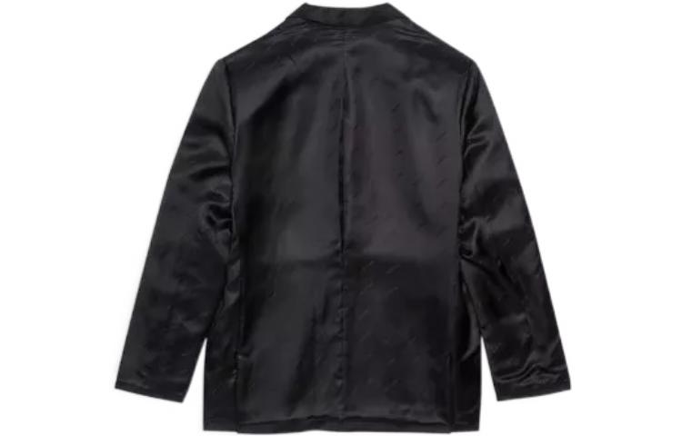 Lookbook Balenciaga SS22 Blazer Jaket Hitam Uniseks Warna Solid. 698904TJT351000