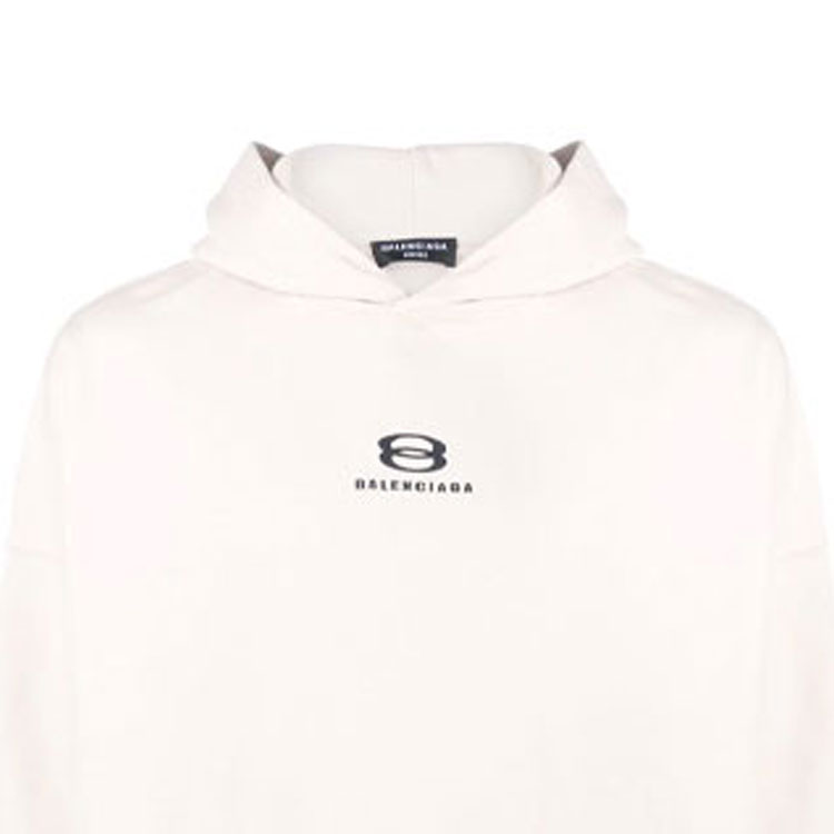 Balenciaga SS22 Unity Print White Hoodie  Oversized Fit. 674986TLVG19054 圖 4
