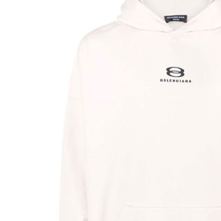 Balenciaga SS22 Unity Print White Hoodie  Oversized Fit. 674986TLVG19054 圖 8