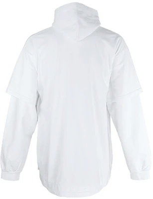 Balenciaga SS22 Hoodie Putih Cetakan Huruf Lengan Panjang Oversaiz. 681029TLVF10901 Lookbook Balenciaga SS22 Hoodie Putih Cetakan Huruf Lengan Panjang Oversaiz. 681029TLVF10901