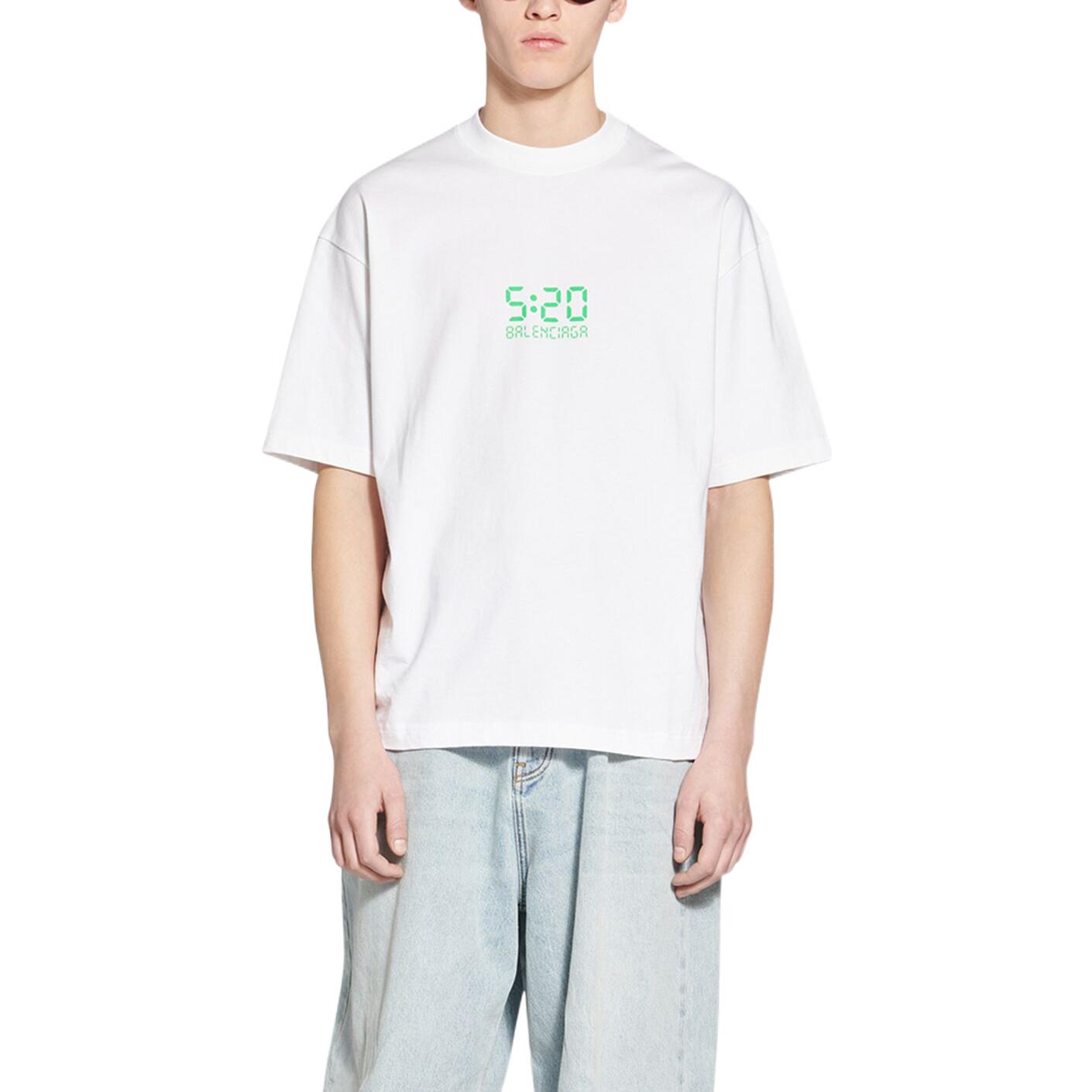 Balenciaga SS22 White Oversized Digital Print Unisex T-Shirt 612966TMVL59164 圖 3
