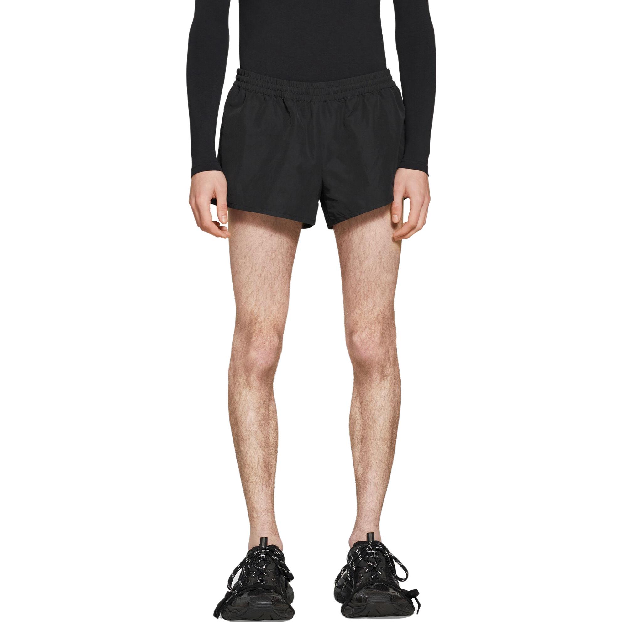 Details for Balenciaga SS23  Black Casual Straight Fit Mid-Rise Shorts. 746494TMO171000