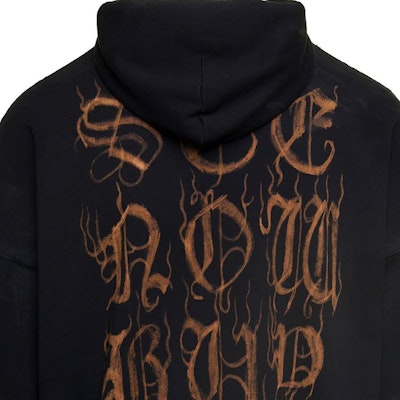 Balenciaga SS23 Hoodie Cetakan Logo Warna Blok Hitam. 739024-TOVD8-1055 Details for Balenciaga SS23 Hoodie Cetakan Logo Warna Blok Hitam. 739024-TOVD8-1055